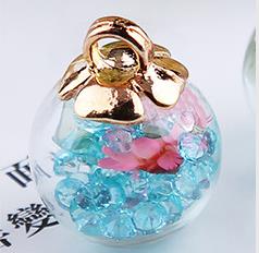 charms crystal flower glass bracelet pendant DIY decoration craft jewelry10pcs