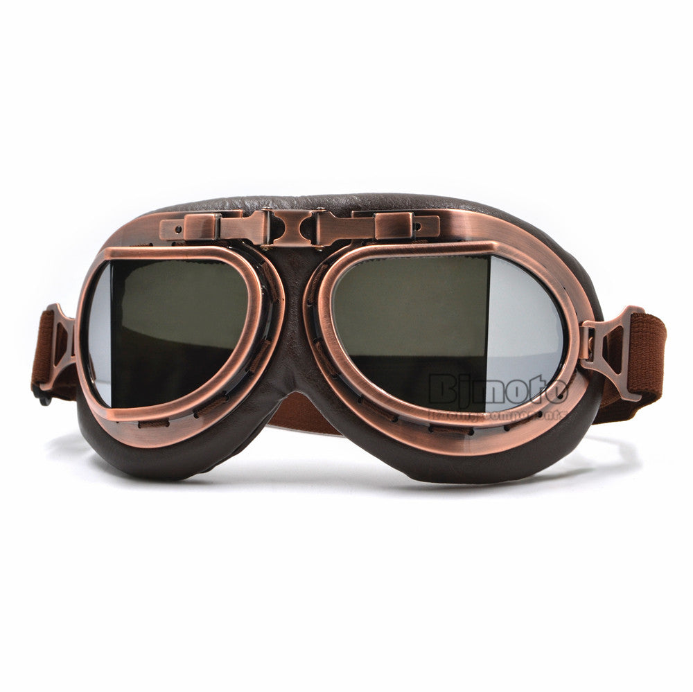 Retro goggles helmets motorcycle goggles vintage pilot jet style