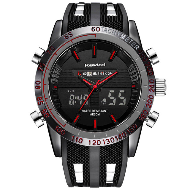 Men sports watches digital military wristwatches LED Display relogio masculino