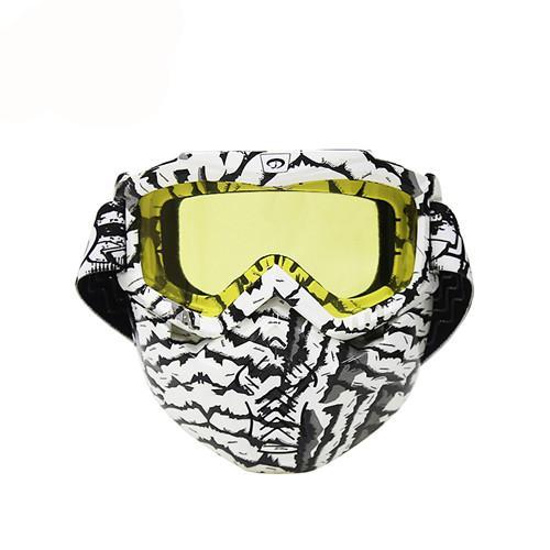 Vintage Motorcycle Helmets Goggles Half Face Helmets Motorbike Motocross Sunglasses