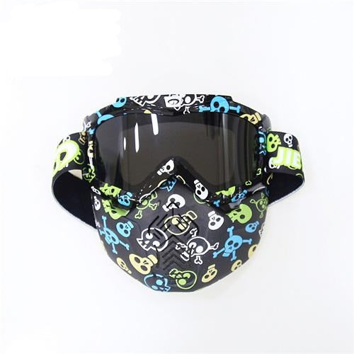 Vintage Motorcycle Helmets Goggles Half Face Helmets Motorbike Motocross Sunglasses