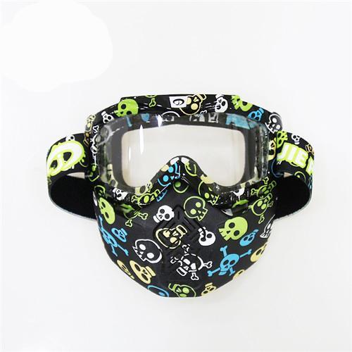 Vintage Motorcycle Helmets Goggles Half Face Helmets Motorbike Motocross Sunglasses