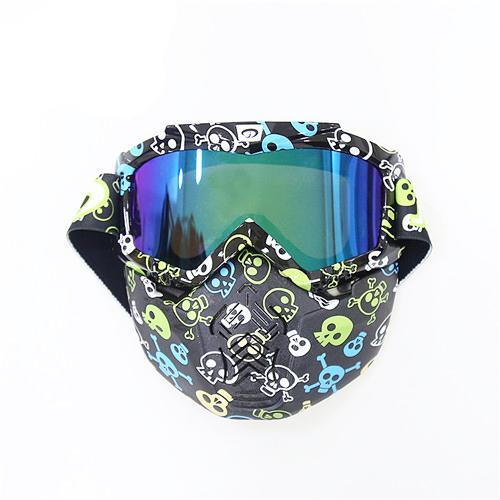 Vintage Motorcycle Helmets Goggles Half Face Helmets Motorbike Motocross Sunglasses