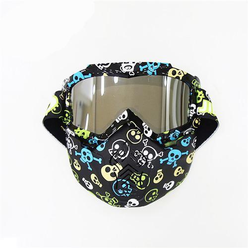 Vintage Motorcycle Helmets Goggles Half Face Helmets Motorbike Motocross Sunglasses