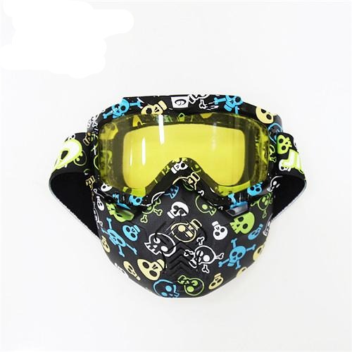 Vintage Motorcycle Helmets Goggles Half Face Helmets Motorbike Motocross Sunglasses
