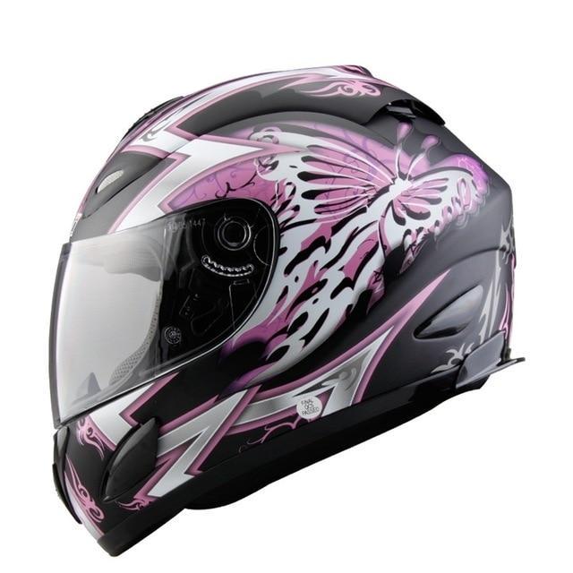 Full face motorcycle helmet dot racing off road with clear lens