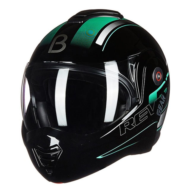 Modular open full face motorcycle helmets vintage vespa scooter helmet chopper moon style