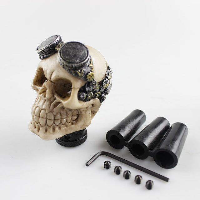 Car Gear Shift Knob skull devil head with hat car interior accessories