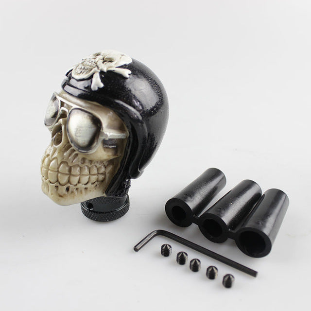 Car Gear Shift Knob skull devil head with hat car interior accessories