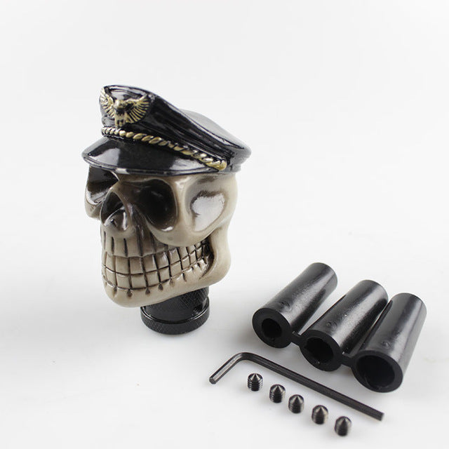 Car Gear Shift Knob skull devil head with hat car interior accessories
