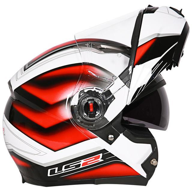Flip up helmet motorcycle helmets dual lens visor casco racing sport cycling