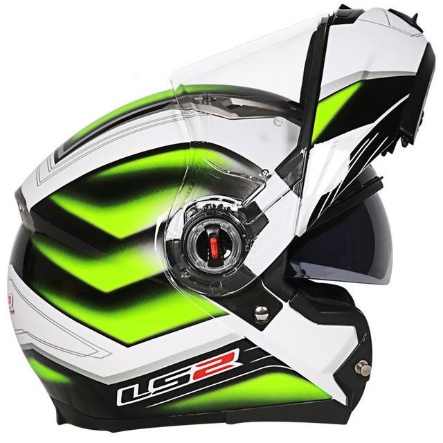 Flip up helmet motorcycle helmets dual lens visor casco racing sport cycling