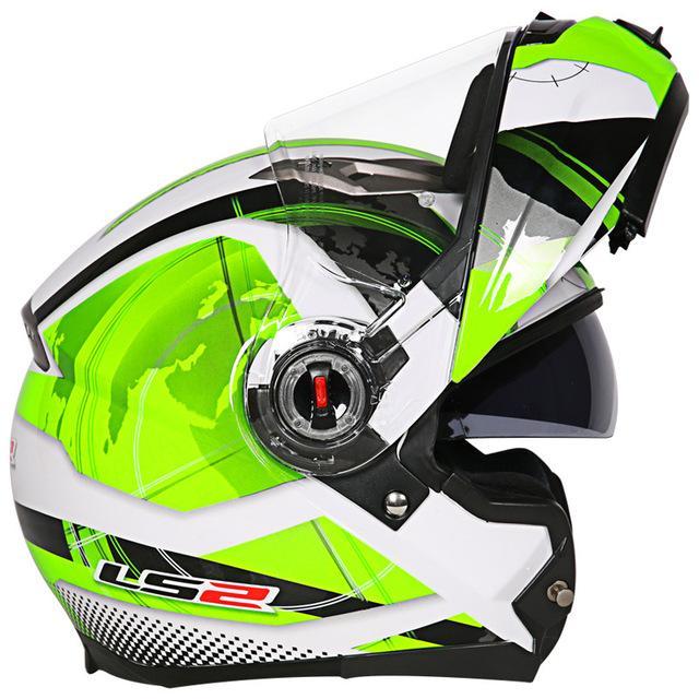 Flip up helmet motorcycle helmets dual lens visor casco racing sport cycling
