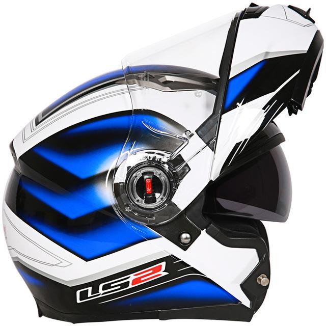 Flip up helmet motorcycle helmets dual lens visor casco racing sport cycling