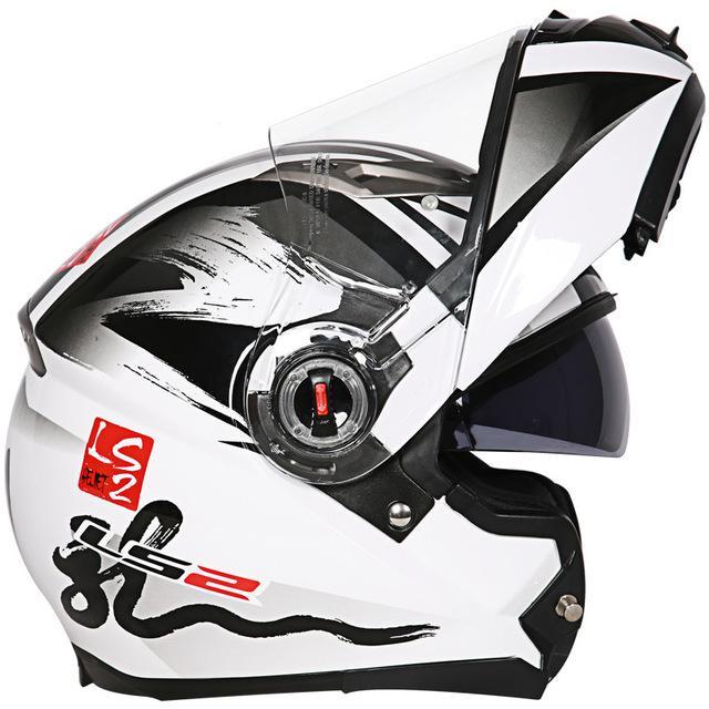 Flip up helmet motorcycle helmets dual lens visor casco racing sport cycling
