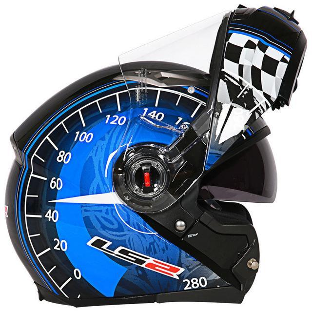 Flip up helmet motorcycle helmets dual lens visor casco racing sport cycling