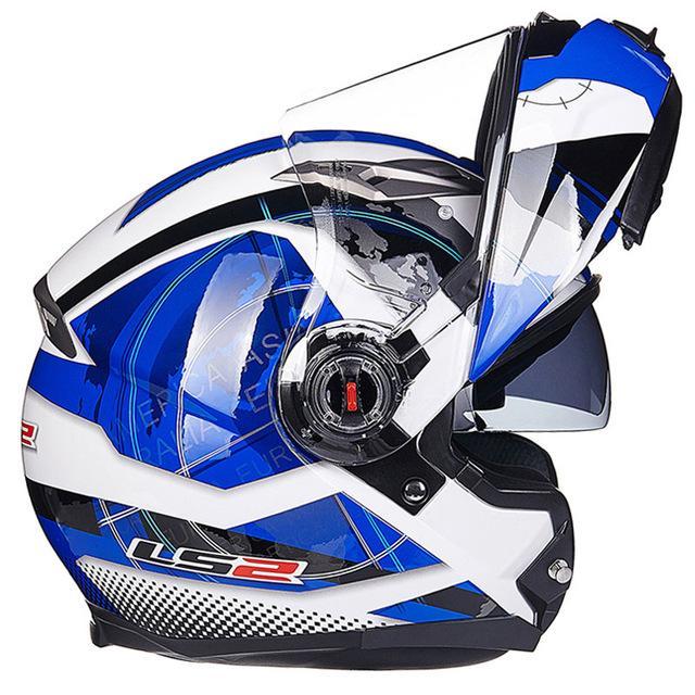 Flip up helmet motorcycle helmets dual lens visor casco racing sport cycling