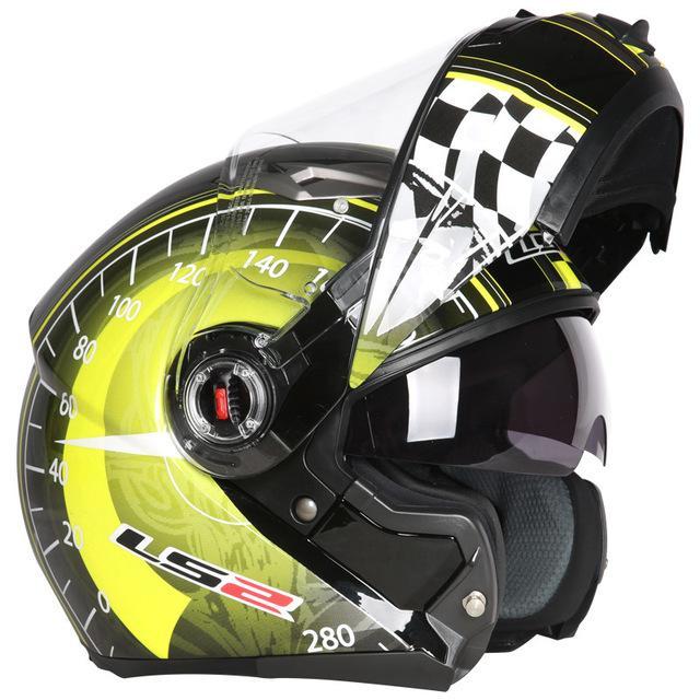 Flip up helmet motorcycle helmets dual lens visor casco racing sport cycling