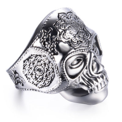 Mehndi buddism ring for men stainless steel