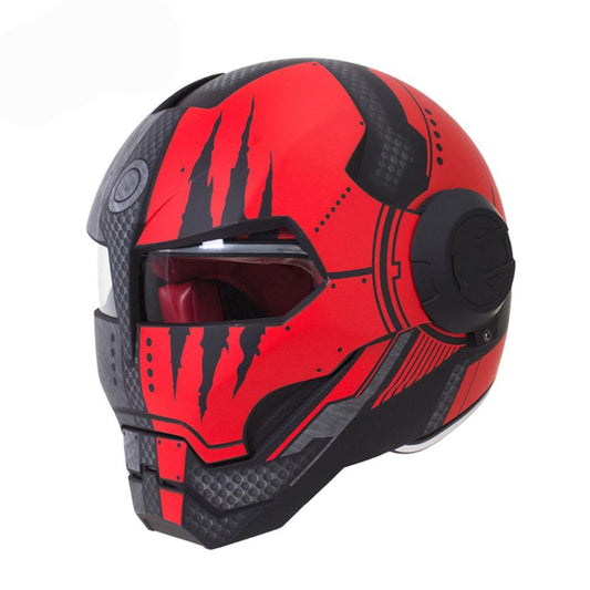 Retro vintage motorcycle helmets hero man full face