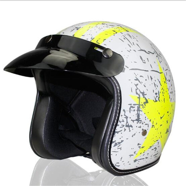 Vega helmet scooter motorcycle vintage 3/4 open face for biker