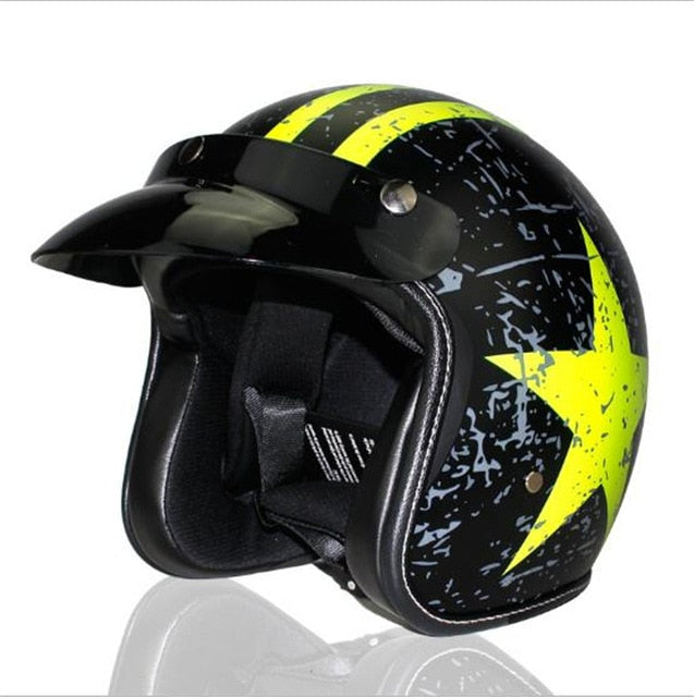 Vega helmet scooter motorcycle vintage 3/4 open face for biker