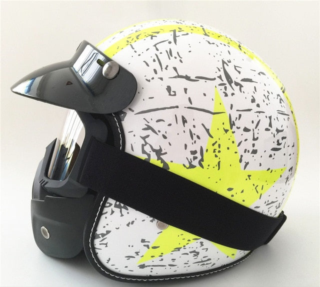 Vega helmet scooter motorcycle vintage 3/4 open face for biker