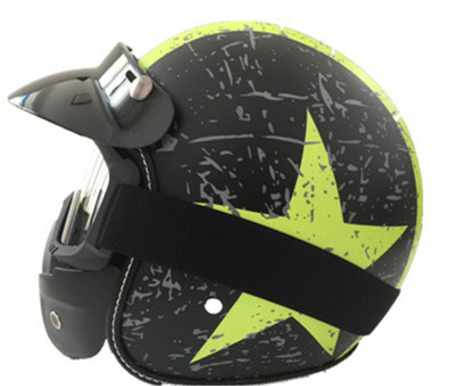 Vega helmet scooter motorcycle vintage 3/4 open face for biker