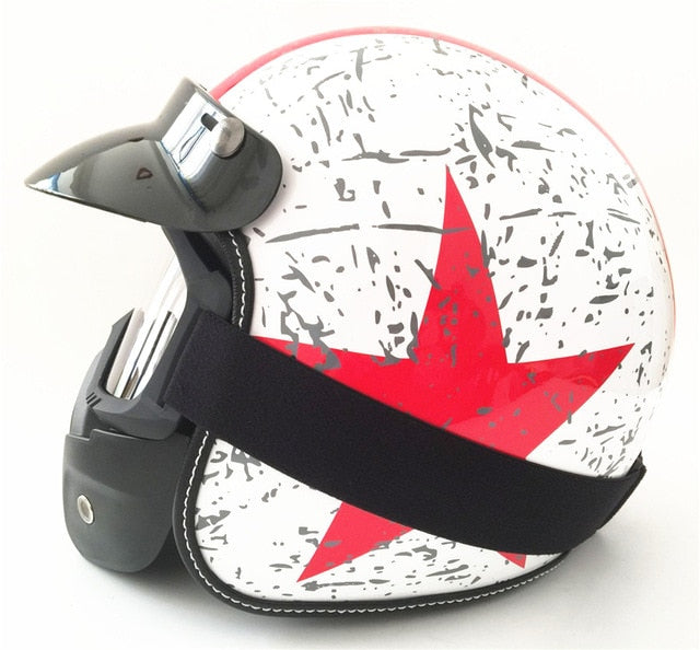 Vega helmet scooter motorcycle vintage 3/4 open face for biker