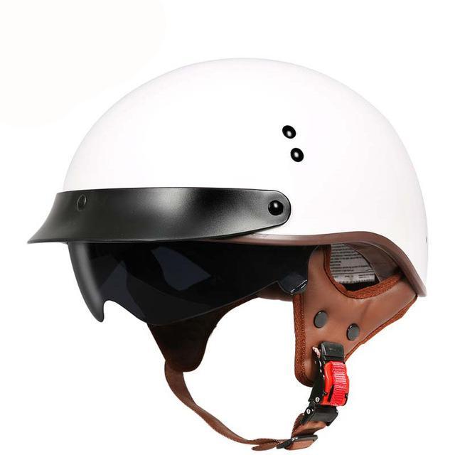 Vintage motorcycle helmet half face helmets biker scooter skull painting helmet