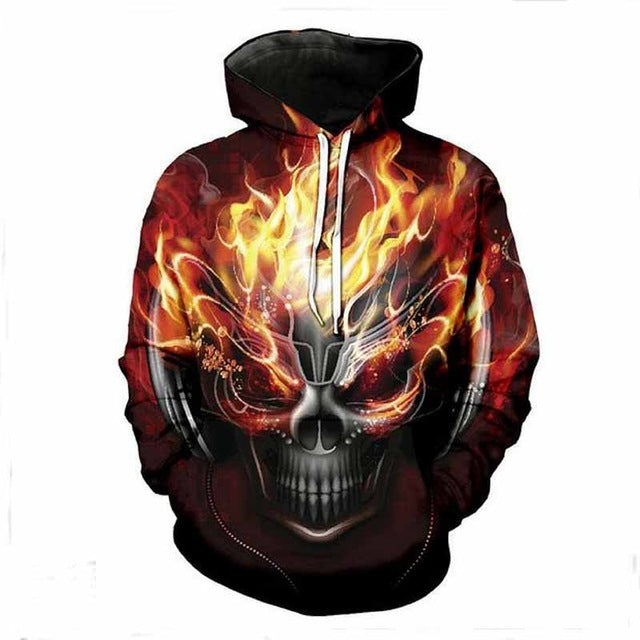 3D sweatshirt hoody rock men harajuku