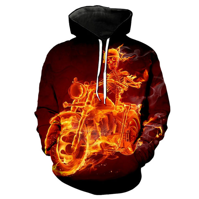 3D sweatshirt hoody rock men harajuku