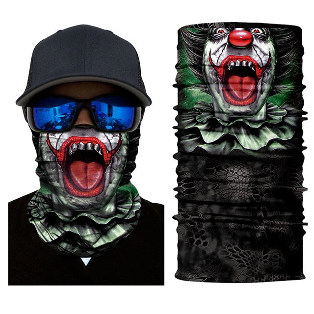 ski skull mask face scarf neck warm snowboard motorcycle bike halloween
