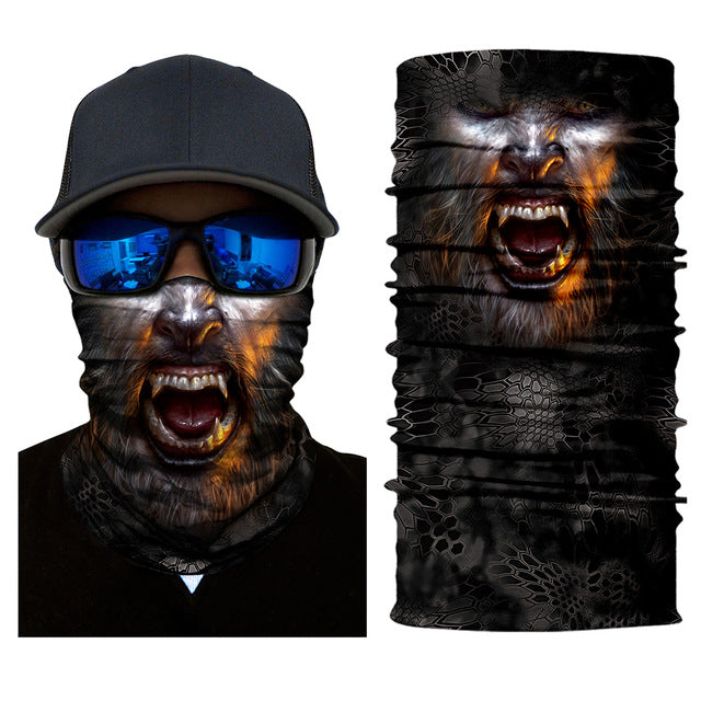 ski skull mask face scarf neck warm snowboard motorcycle bike halloween