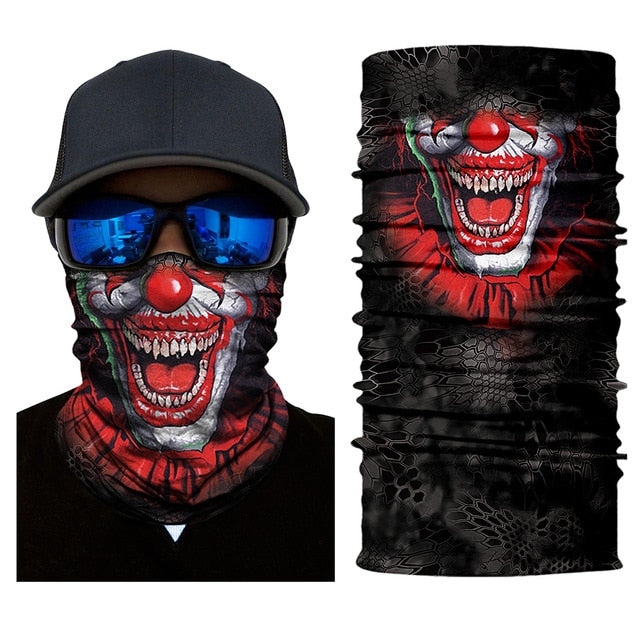 ski skull mask face scarf neck warm snowboard motorcycle bike halloween