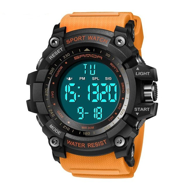 Men Sports Watches Military Digital Watch Alarm Stopwatch Clock Relogio Masculino