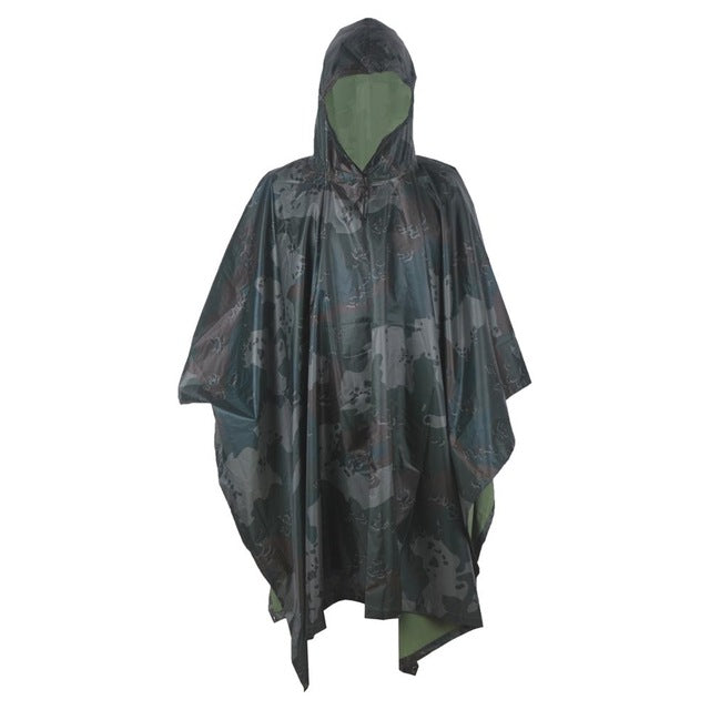 Military Raincoat Camping Hiking Hunting Travel Kits