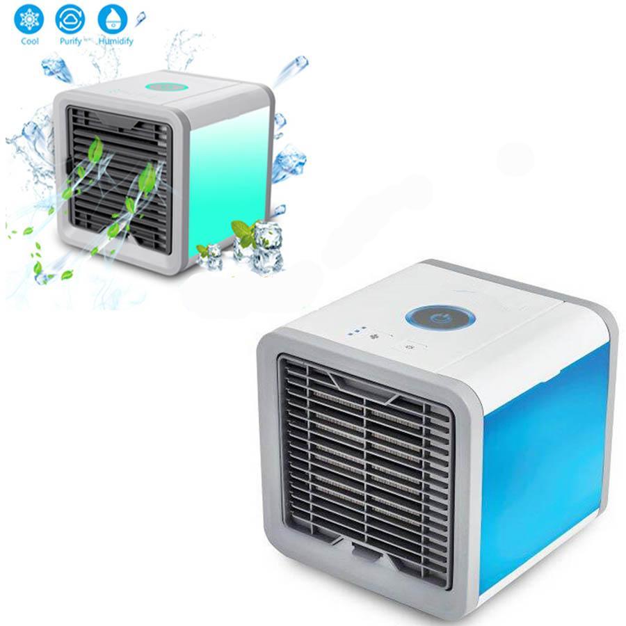 Small portable air cooler arctic conditioner personal space device for home office desk