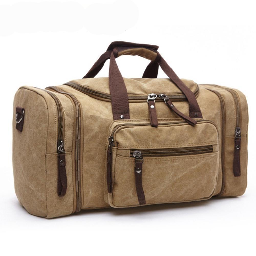 Luggage bag men large capacity multifunctional canvas travel bags