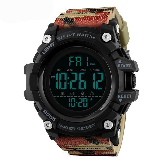 Men sports smart wristwatch pedometer calories waterproof 50m digital watches