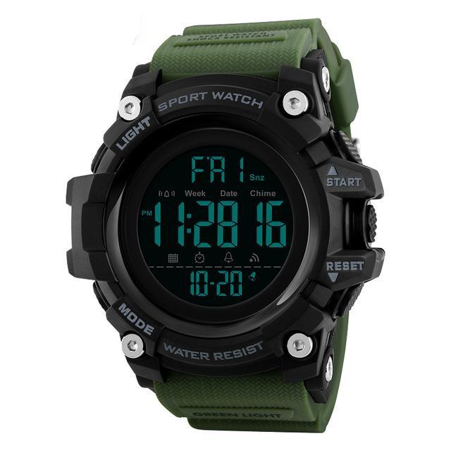 Men sports smart wristwatch pedometer calories waterproof 50m digital watches