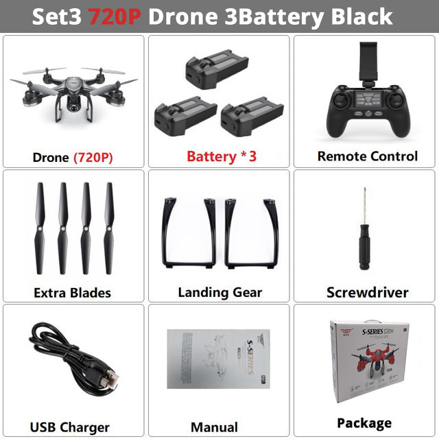 Dual GPS RC Drone Camera FPV RC Helicopter  Quadcopter Follow Me One Key Return