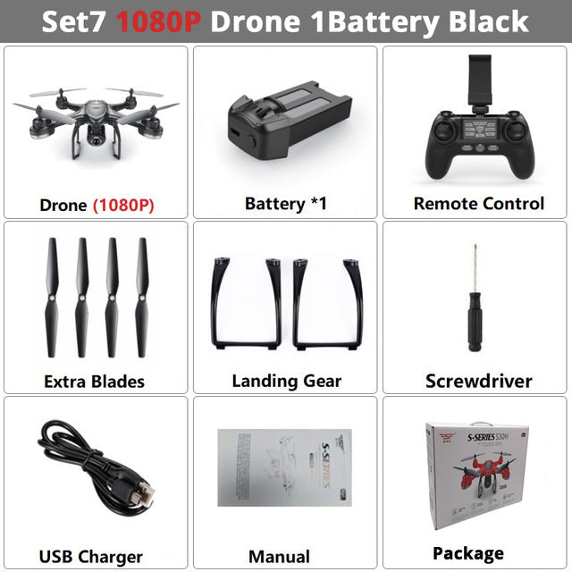 Dual GPS RC Drone Camera FPV RC Helicopter  Quadcopter Follow Me One Key Return