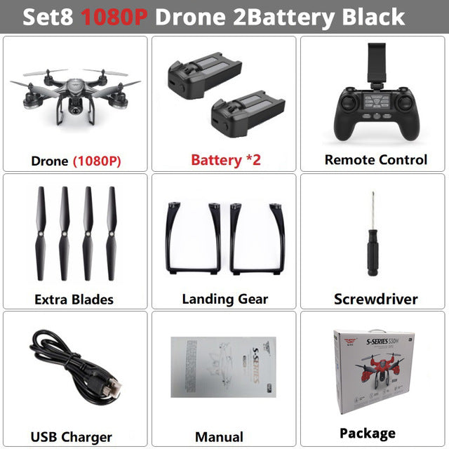 Dual GPS RC Drone Camera FPV RC Helicopter  Quadcopter Follow Me One Key Return