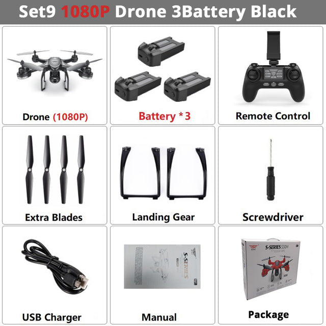 Dual GPS RC Drone Camera FPV RC Helicopter  Quadcopter Follow Me One Key Return