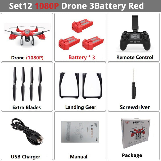 Dual GPS RC Drone Camera FPV RC Helicopter  Quadcopter Follow Me One Key Return