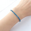 Charm blue crystal bracelets woman for wedding jewelry