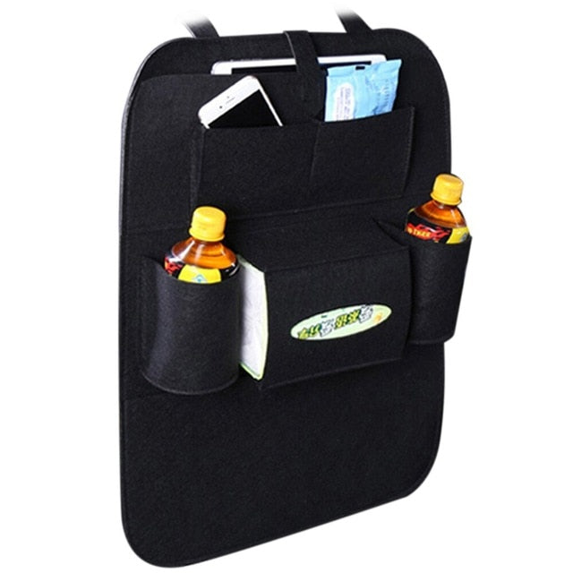 Car storage backseat holder felt covers tidying multi pockets style