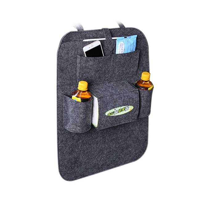 Car storage backseat holder felt covers tidying multi pockets style