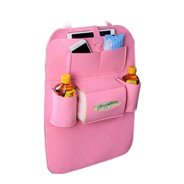 Car storage backseat holder felt covers tidying multi pockets style